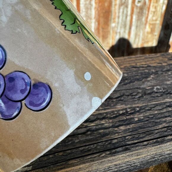 Bois‎ D'Arc Tutti Fruitti ESSEX COLLECTION Grapes Coffee Mug Cup Glass - Picture 8 of 11